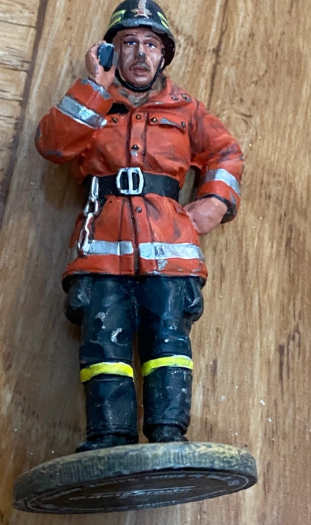 Figurine ancienne Delprado Pompier. Tenue de feu Venise Italie 1998