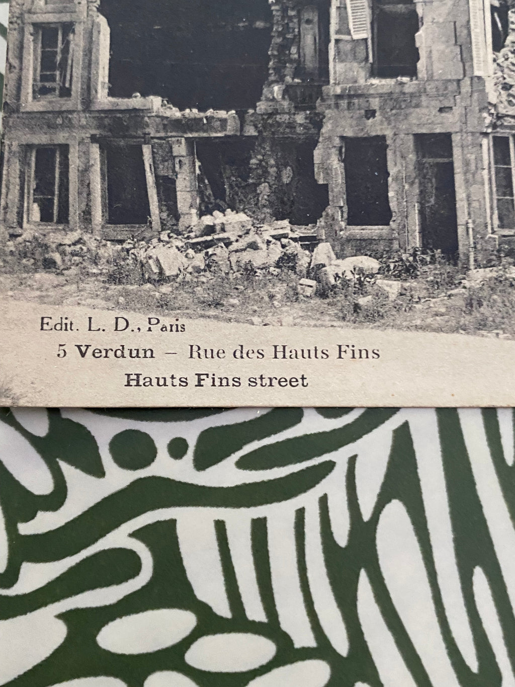 Carte postale ancienne Verdun. Rue des hauts Fins. 1920