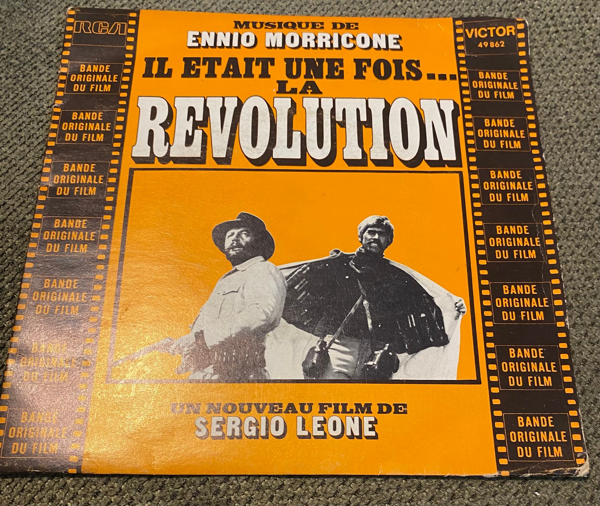 Disque vinyle 45 Tours Ennio Morricone Film il était une fois la révolution