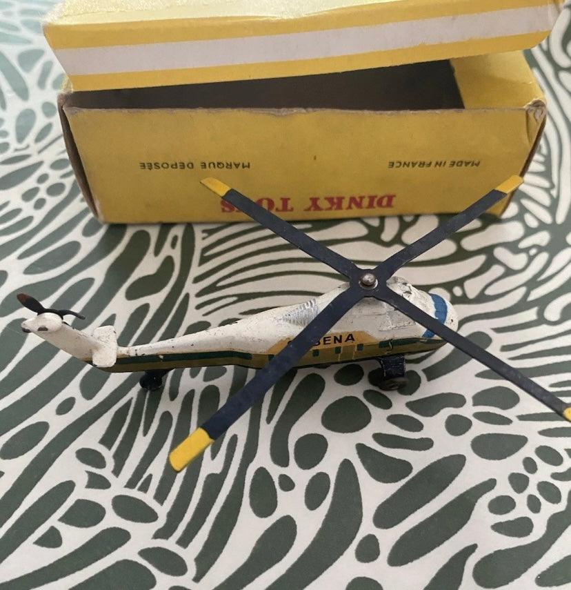 Dinky Toys hélicoptère Sikorsky S. 58 ancien dans sa boîte d’origine