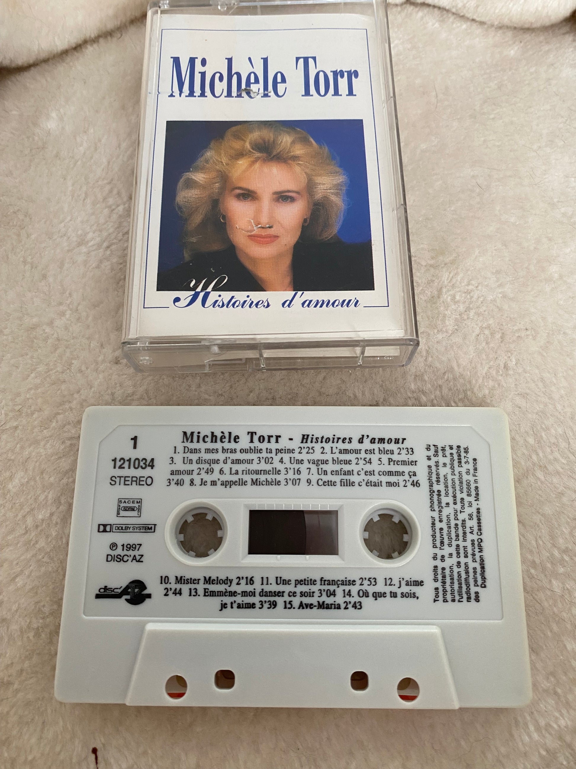 Cassette audio Michel Torr. Histoires d’amour
