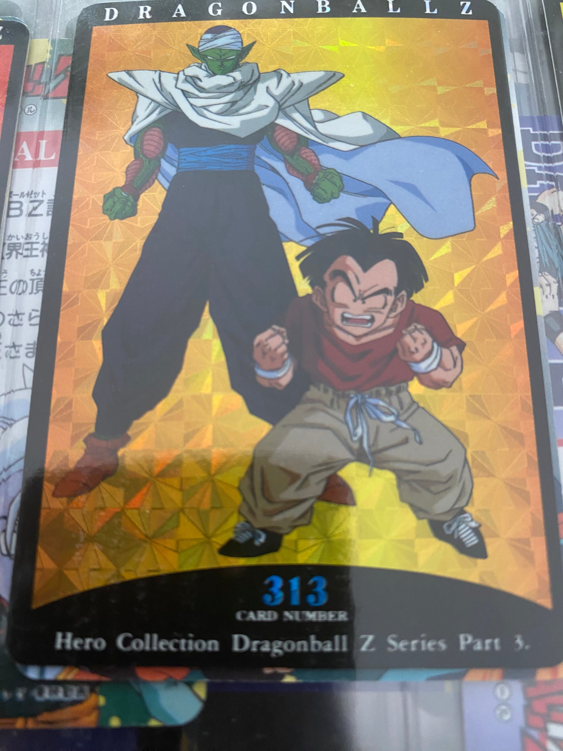 Dragon Ball Z part 3 carte de collection brillante numéro 313