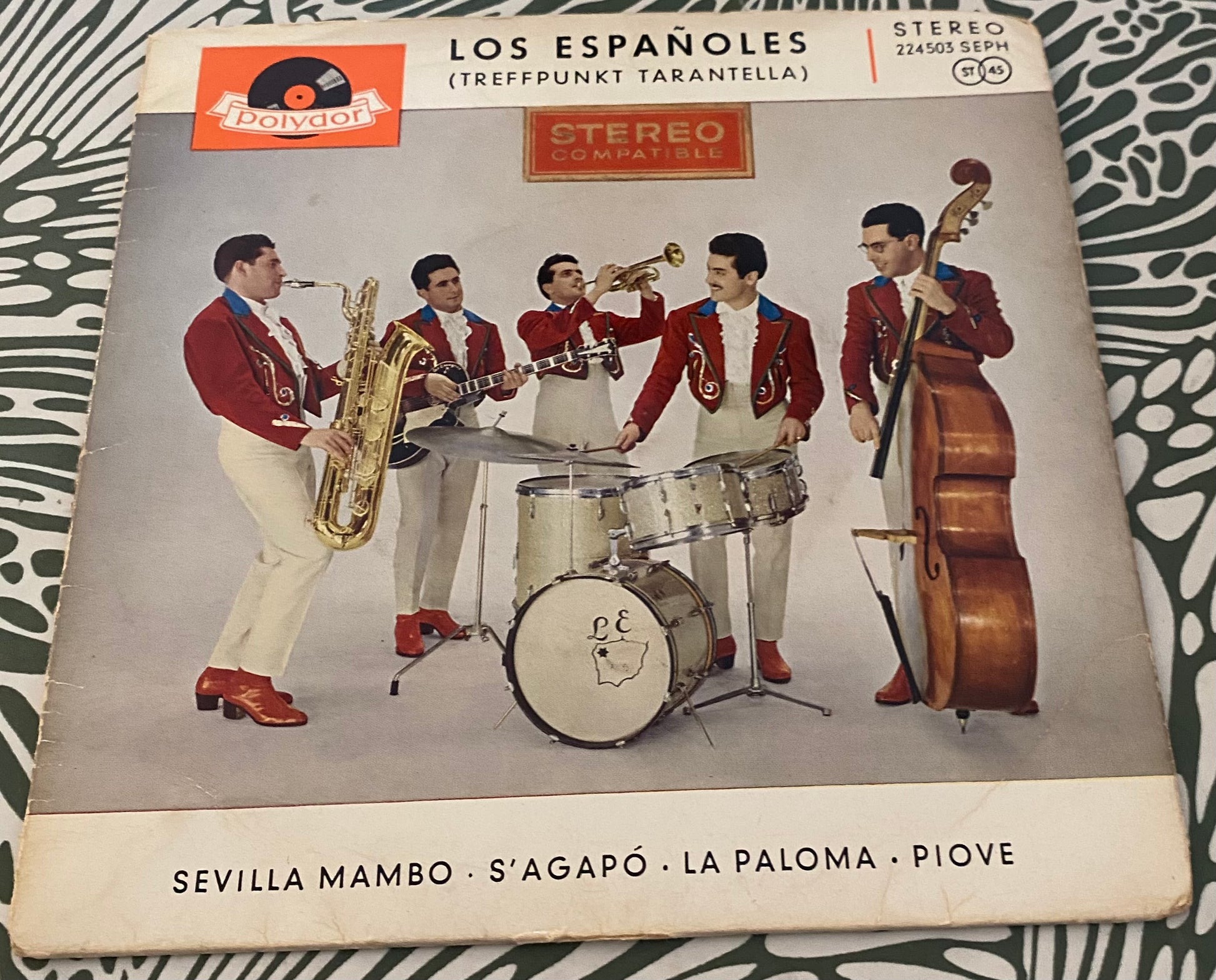 Disque vinyle 45 tours Los Españoles. Sevilla Mambo