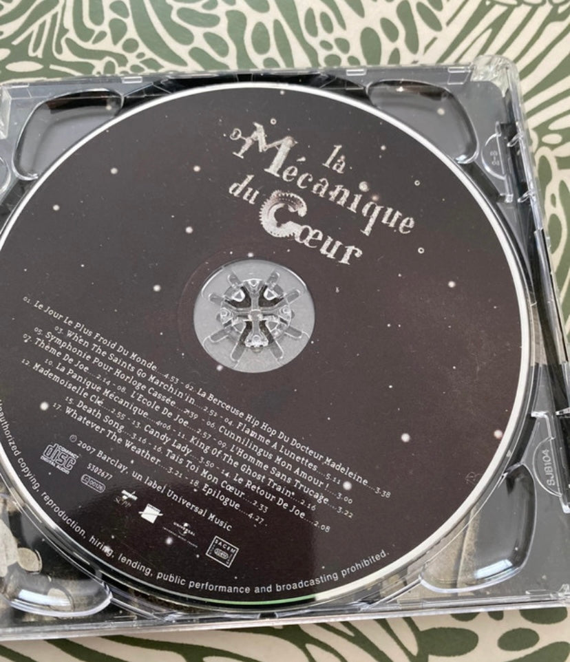 CD musique La mécanique du cœur