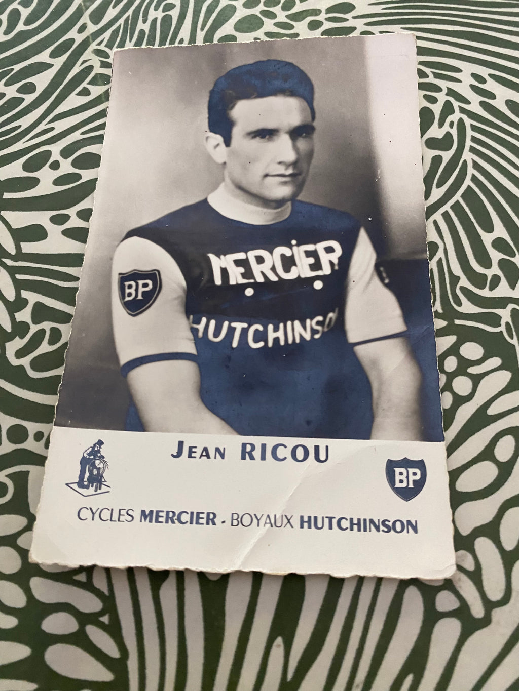Carte postale ancienne cyclisme. Jean Ricou