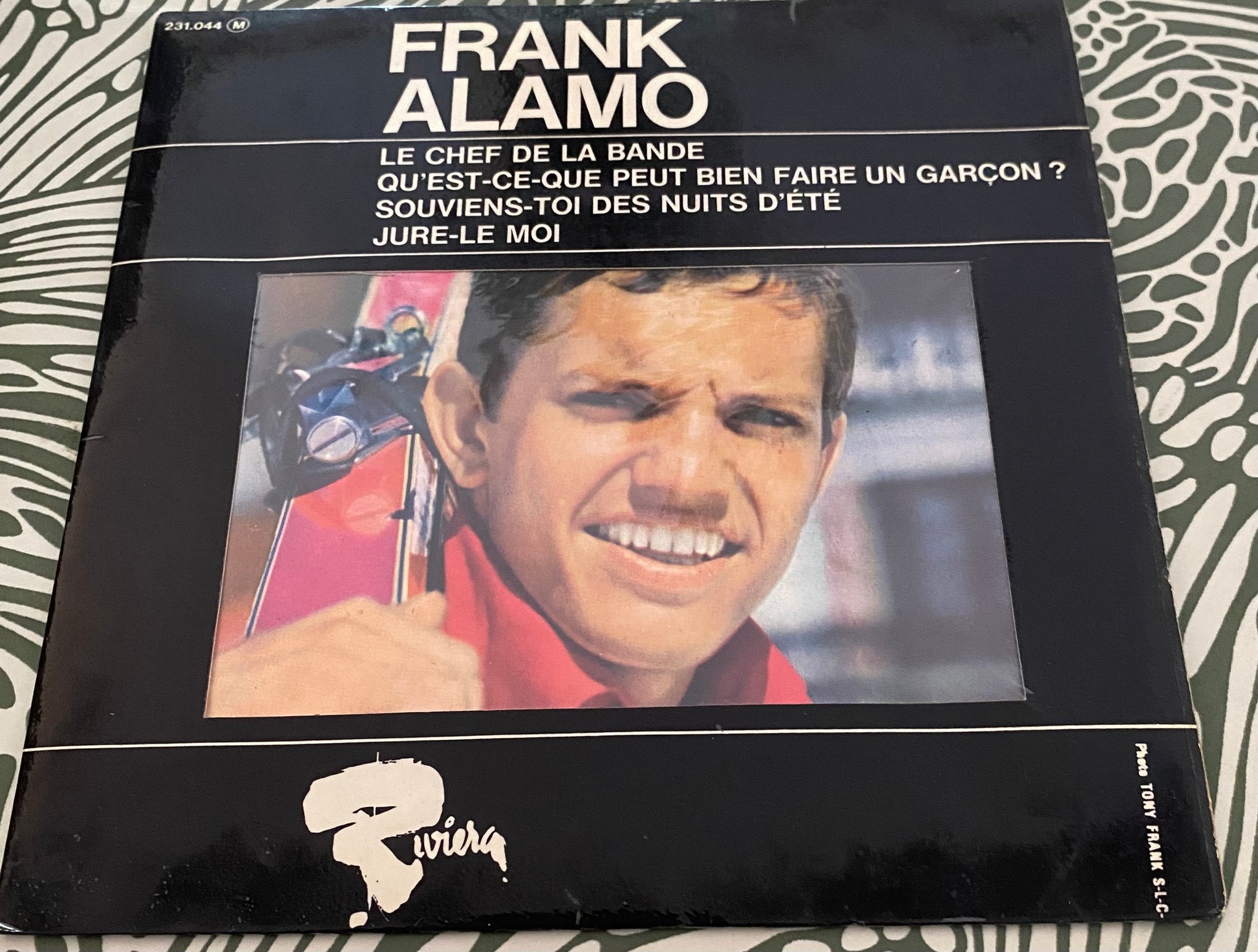 Disque vinyle 45 Tours Frank Alamo. Le chef de la bande