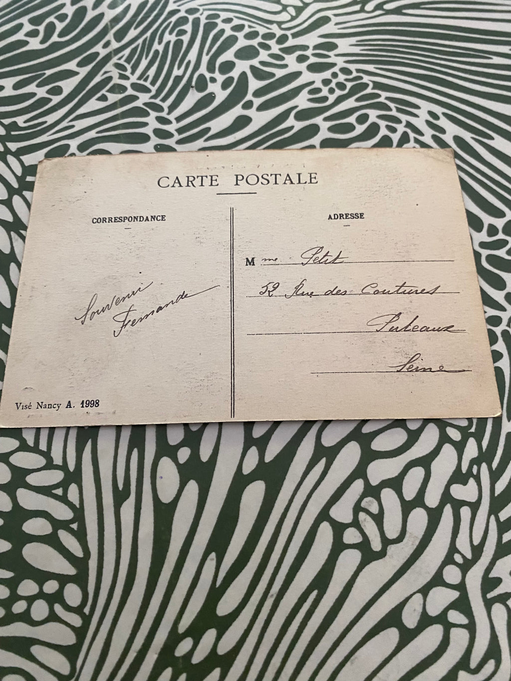 Carte postale ancienne Poissons. Vue sur le Rongeant