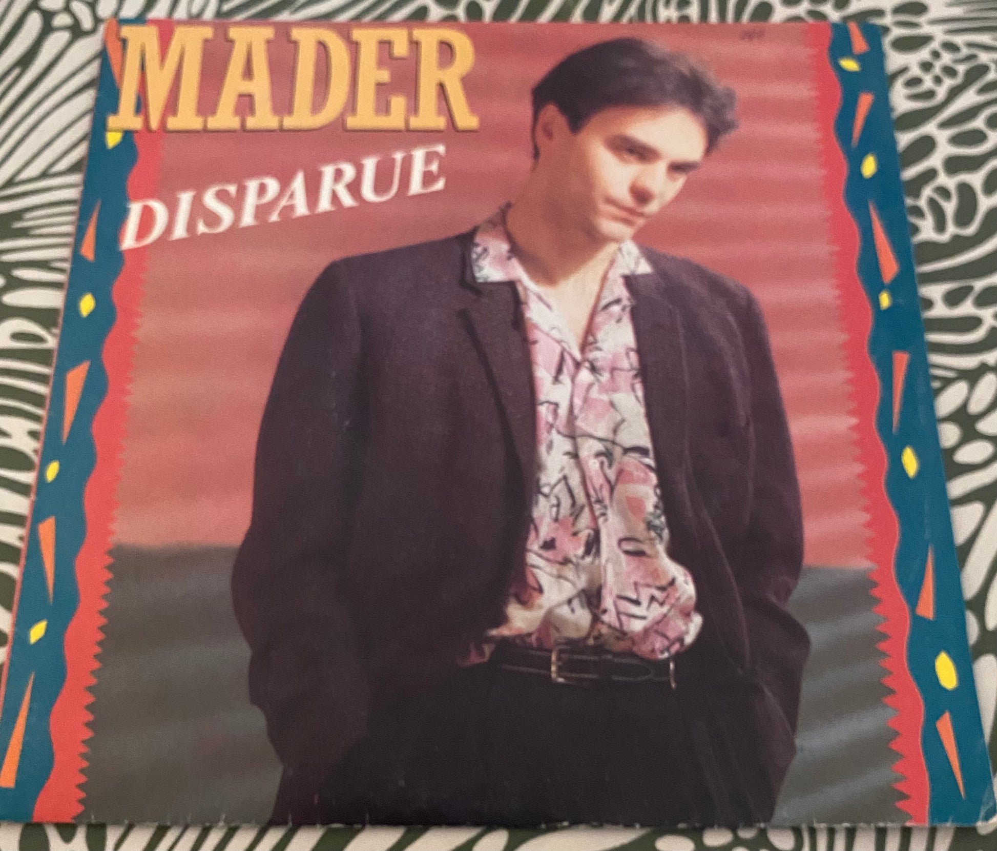 Disque vinyle 45 Tours Mader. Disparue
