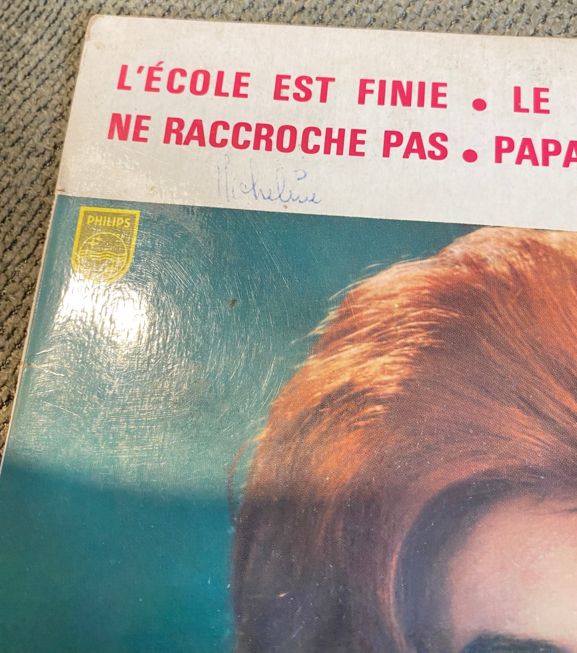 Disque vinyle 45 Tours Sheila. L’école est finie