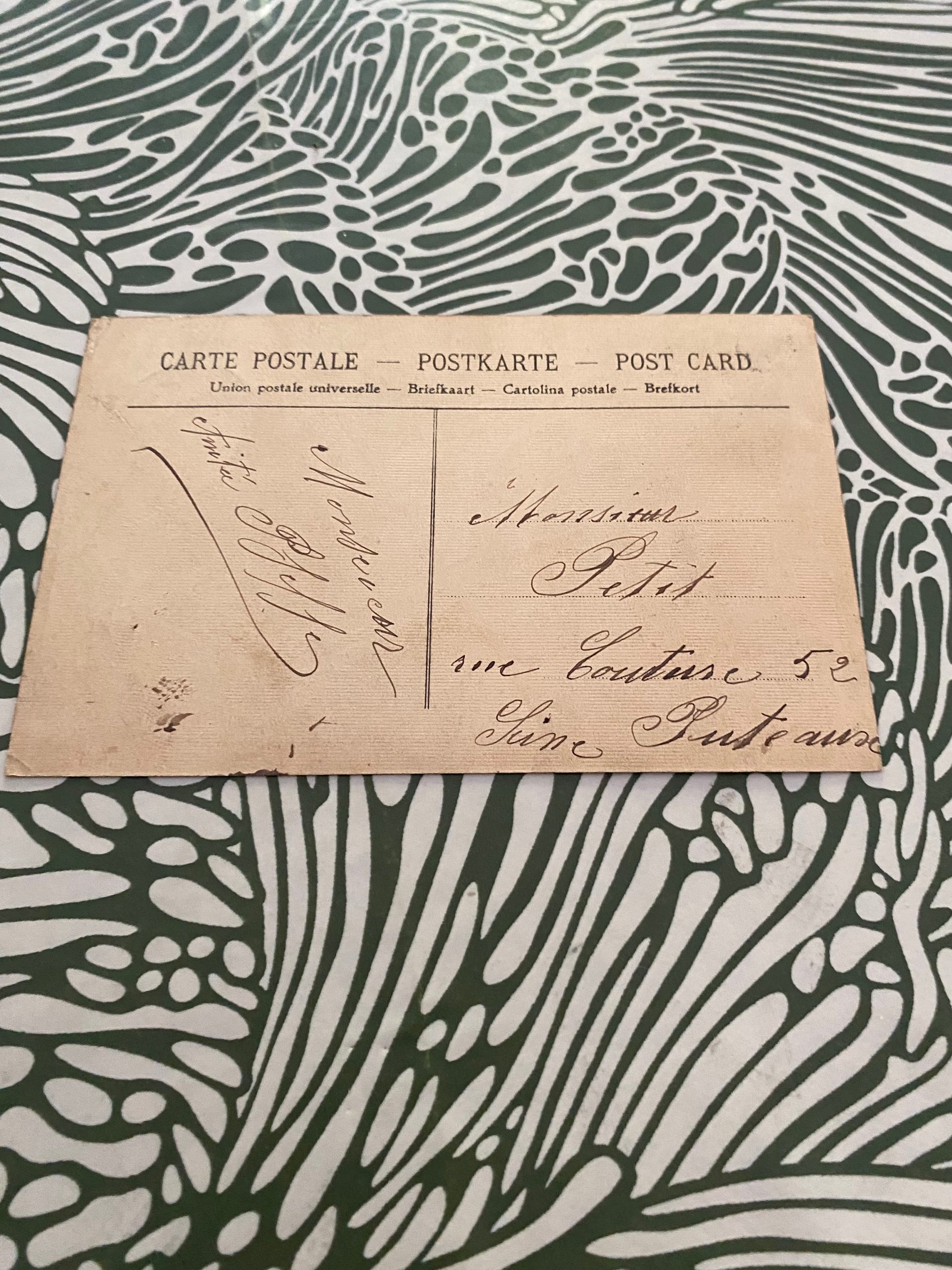 Carte postale ancienne Pierrefitte. Intérieur de la butte Pinson.
