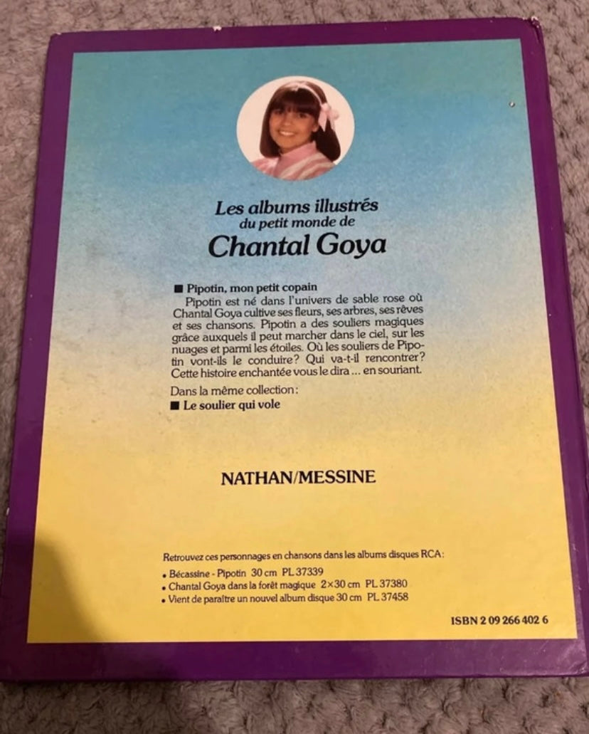 Livre Bd Chantal Goya. Pipotin mon petit copain 1980