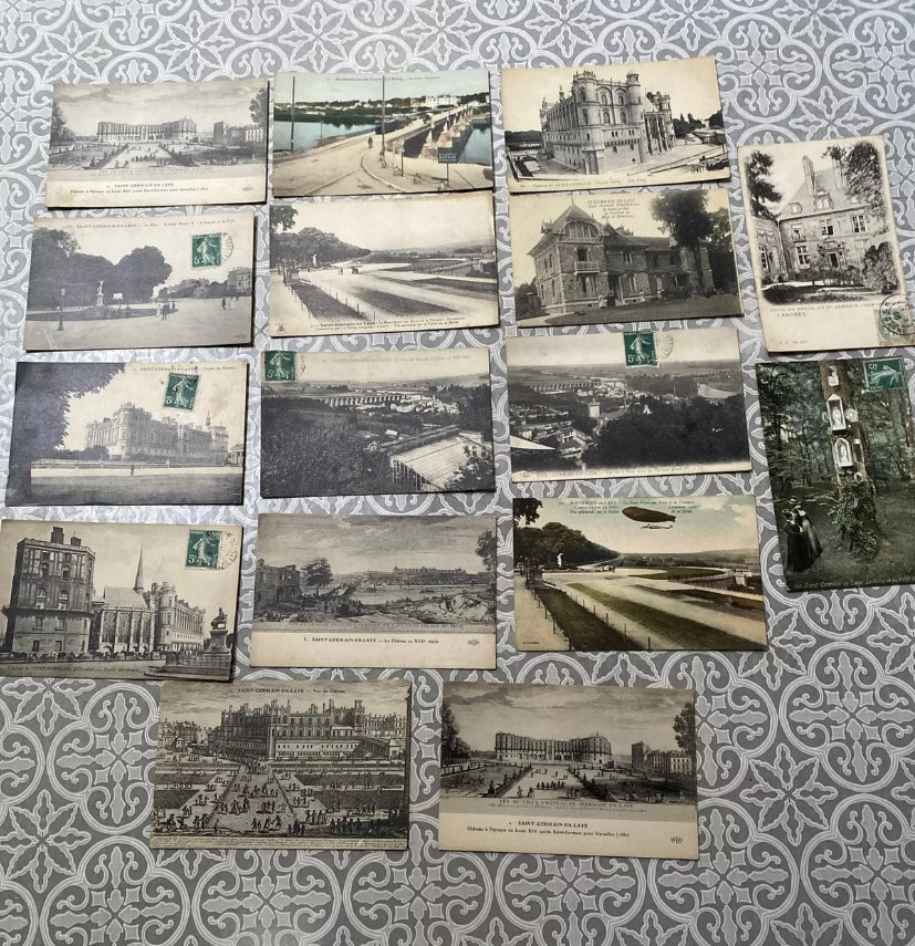 Cartes postales anciennes Saint Germain en Laye Lot de 16 Divers