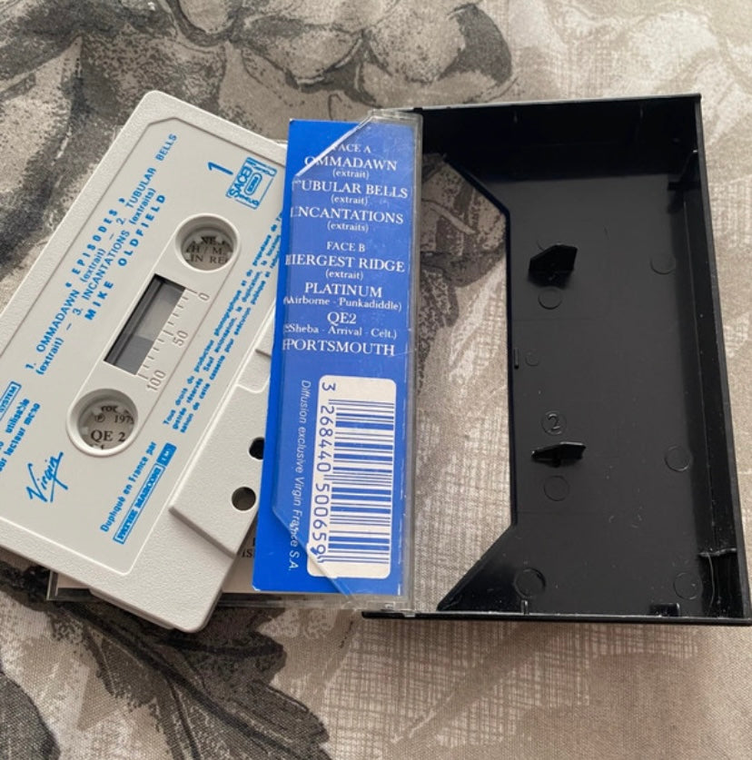 Cassette audio Mike Oldfield. Épisodes