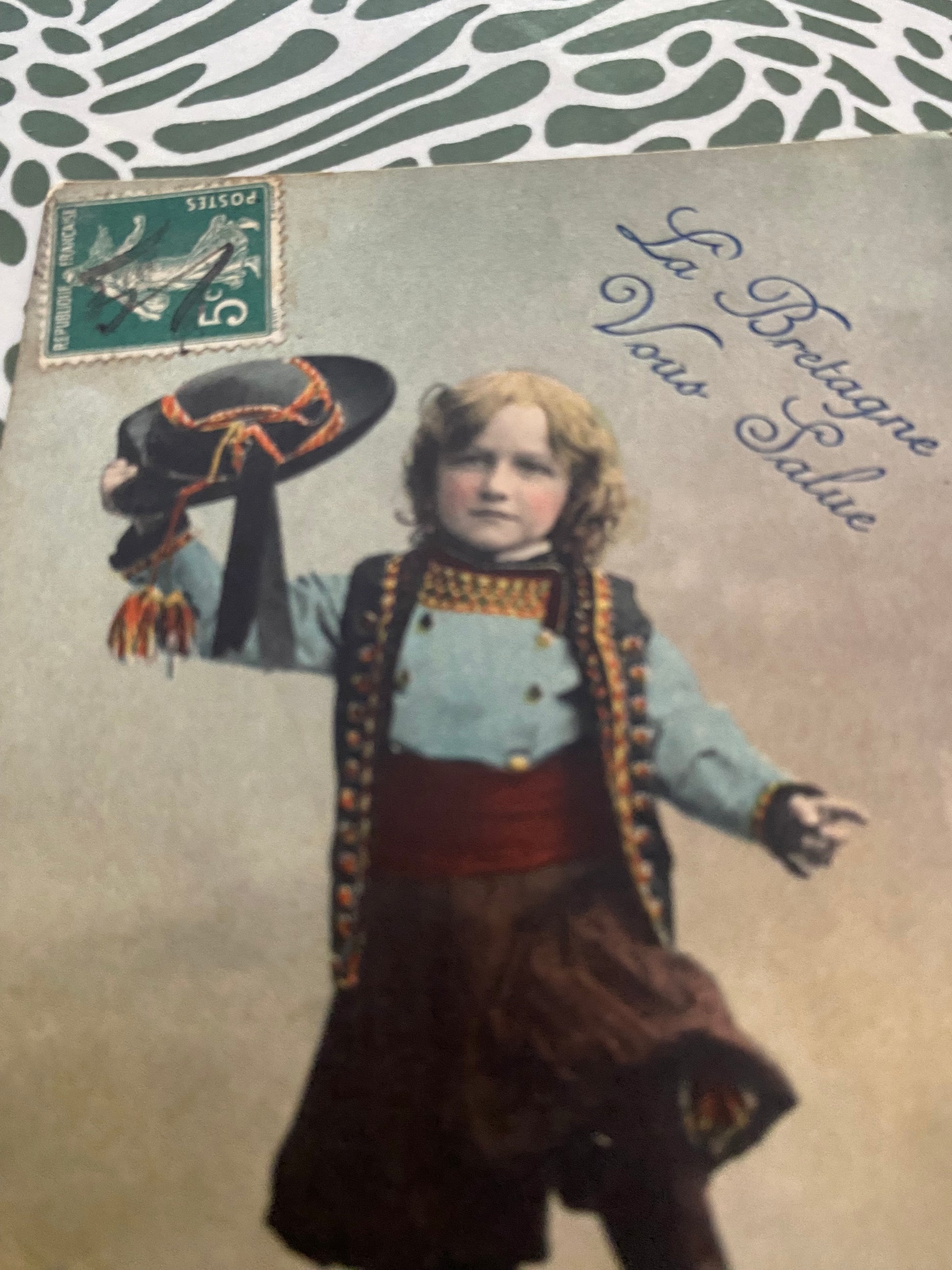 Carte postale ancienne La Bretagne vous salue