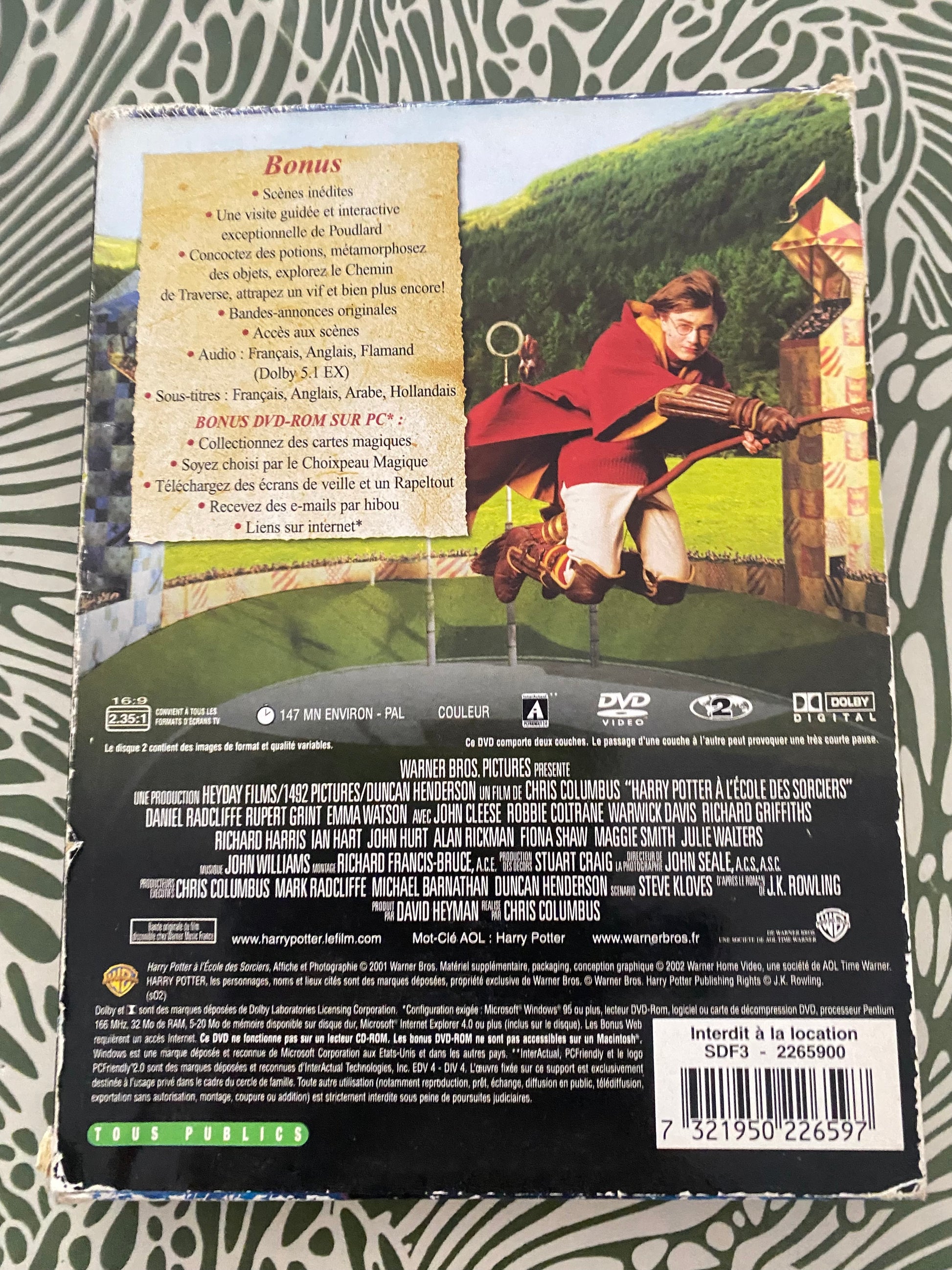 DVD Harry Potter a l’école des sorciers