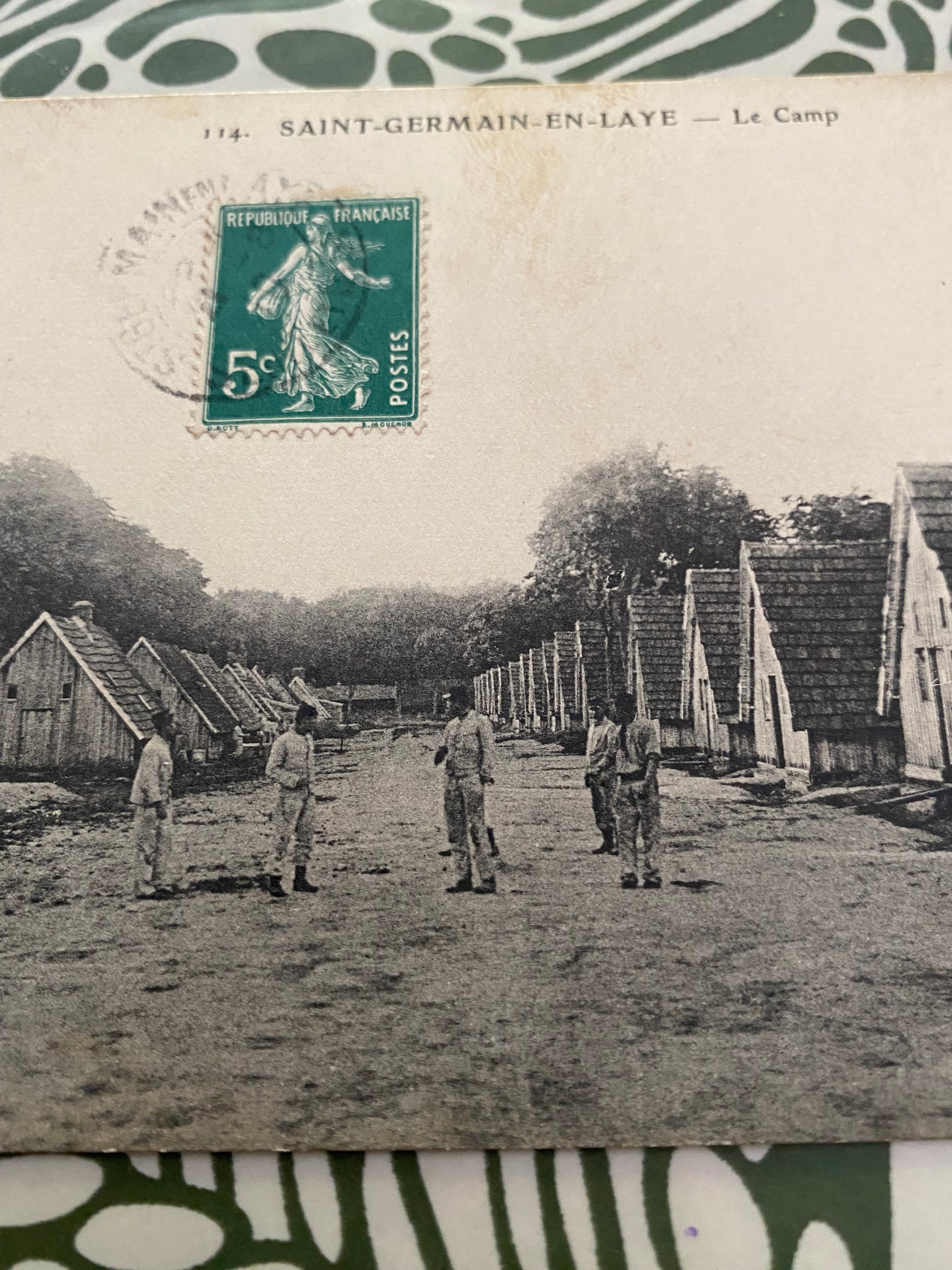 Carte postale ancienne Saint germain en Laye. Le Camp